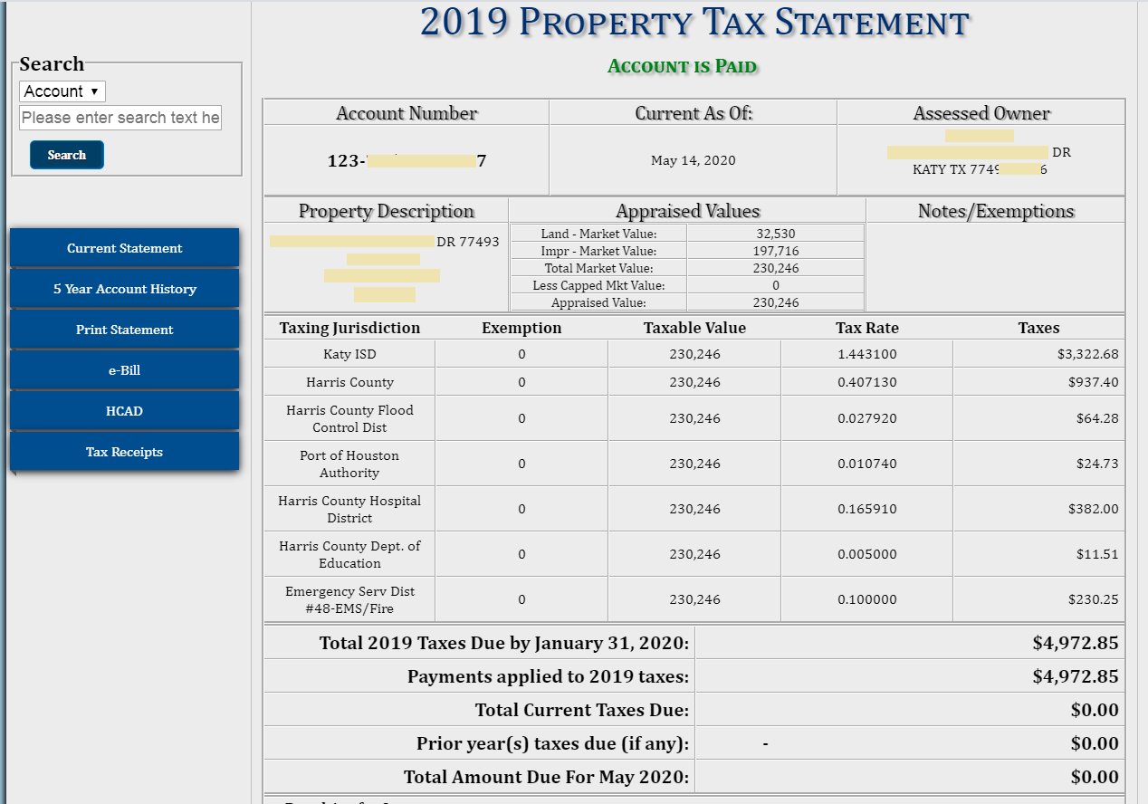 Harris County Property Tax